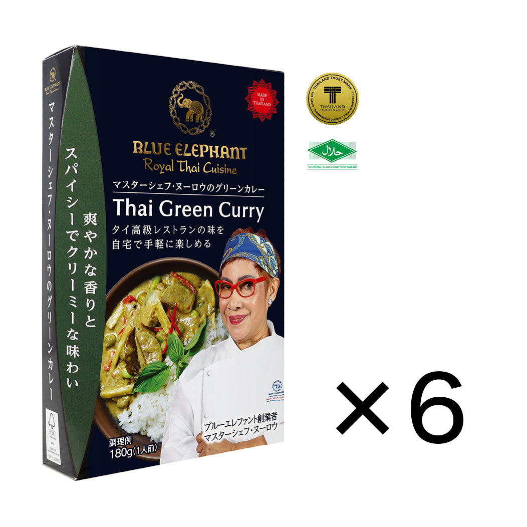 【6個セット】マスターシェフ・ヌーロウのグリーンカレー 180g（1人前）