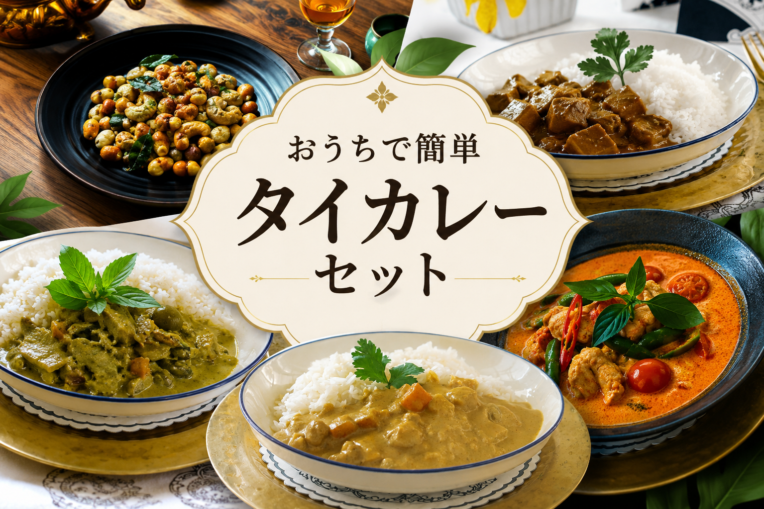 おうちで気軽に楽しむ、本格タイカレー食べ比べセット